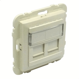 EFAPEL - SOPORTE P/2 CONECT.RJ45 LOGUS PERLA
