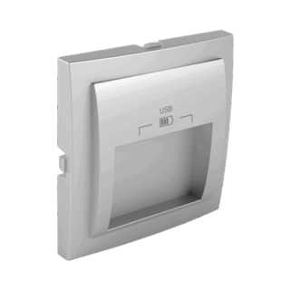 EFAPEL - TAPA P/CARGADOR DOBLE USB 20º ALUMINIO