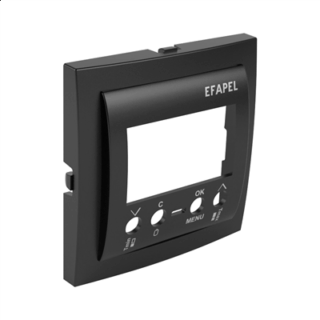 EFAPEL - TAPA CRONOTERMOSTATO DIG.LOGUS NEGRO