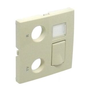 EFAPEL - TAPA T.MULT.R-TV-RJ45/F.OPT. LOGUS MARFIL