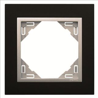 EFAPEL - MARCO SIMPLE LOGUS NEGRO/ALUMINIO
