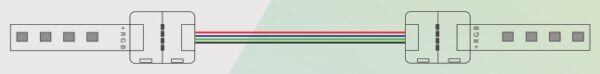 LDVlighting - CABLE CONEXION 2 TIRAS 4 PIN 10mm