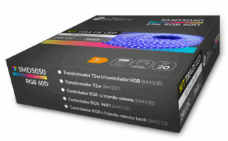 LDVlighting - KIT TIRA LED 24V 14W RGB 5m+TRAF.72W+.CTR.TACTIL