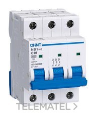 CHINT - MAGNETOT.3P 16A 3M CURVA-C 6kA