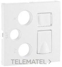 EFAPEL - TAPA R-TV-SAT-RJ45/F.O. LOGUS GRIS