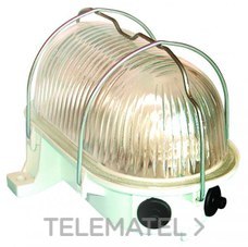 FENOPLASTICA - APLIQUE OVAL E-27 IP 44 DEF.MET.60W GR.