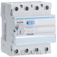 HAGER - DIF.4P 25A 300mA TIPO AC