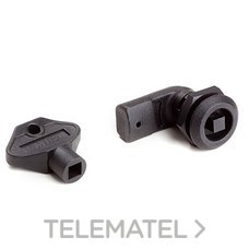 IDE - CIERRE CUADRADO 1P + LLAVE POLIAMIDA CUADRADA 7