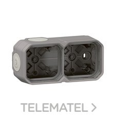 LEGRAND - CAJA PLEXO MOD. 2 EL. HZ./VERT. GRIS