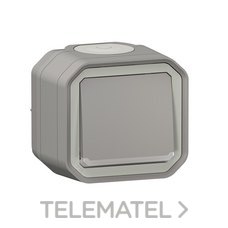 LEGRAND - CONMUTADOR LUMINOSO PLEXO MONOBLOC DE SUPERFICIE, 10AX, GRIS