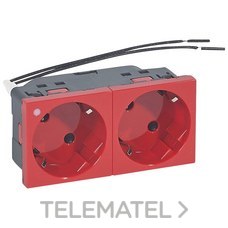 LEGRAND - TOMA DOBLE 2P+T C/IND.MOSAIC-II RJ