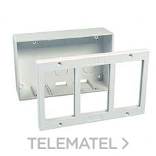 MMCONECTA - CAJA SUPERFICIE 3FILAS STANDAR B.N.
