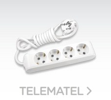 PANASONIC VIKO - REGLETA 4 SCHUKO C/CABLE 1,5MTS