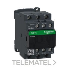 SCHNEIDER ELECTRIC - CONTACTOR 18A 1NA/1NC 24V CC-AR ANTIP.