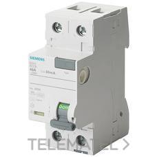 SIEMENS - DIF.TIPO-A 25A 1+N 300mA 230V 2MOD.RTDO.