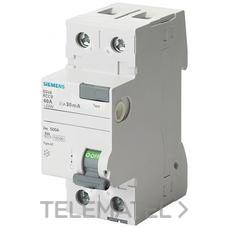 SIEMENS - INT.DIF.5SV CLASE-AC 2 P 40A 30mA 70mm
