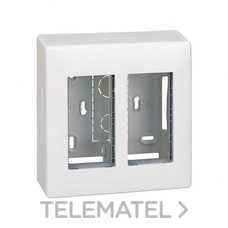 SIMON - CAJA SUPERFICIE SIMON 500 CIMA CON 2 MÓDULOS BLANCO