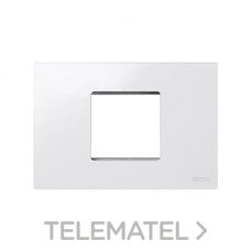 SIMON - PLACA AMERIC.2 MOD.ESTR./1 MOD.ANCHO BL.