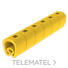 UNEX - SENALIZ.PVC PLAST.2-5mm -+- AMARILLO