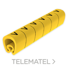 UNEX - SENALIZ.PVC PLAST.2-5mm -V- AMARILLO