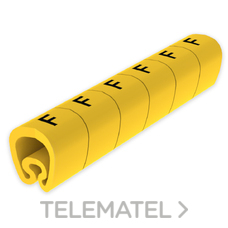UNEX - SENALIZ.PVC PLAST.4-8mm -F- AMARILLO