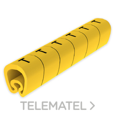 UNEX - SENALIZ.PVC PLAST.4-8mm -T- AMARILLO