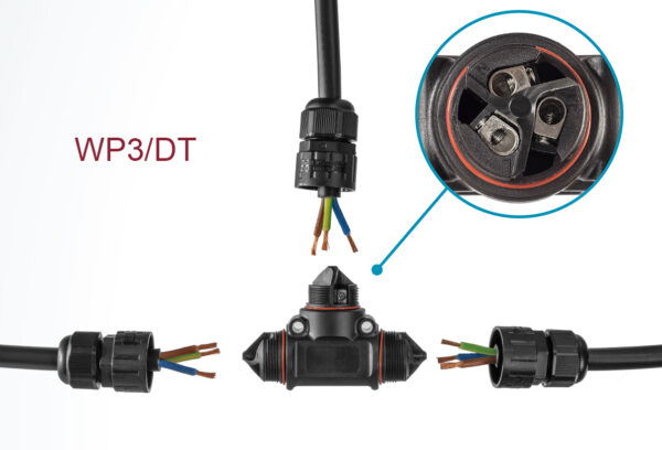 TEKOX - DERIVADOR 2P+T 1 E.2 SAL.CX."T" 0,5-2,5mm2 IP68