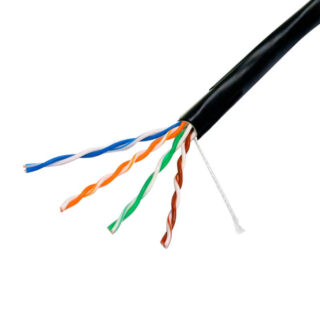 ECOTEL - CABLE CAT6A UTP PE EXT. NEGRO