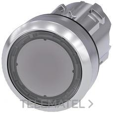 SIEMENS - PULS.22mm RED.MET.BRILL.TP BOTON RAS.