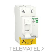 SCHNEIDER ELECTRIC - DIFEREN. RESI9  2P 25A 30mA AC MTA. BLANCA