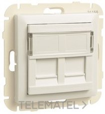 EFAPEL - SOPORTE P/2 CONECT.RJ45 LOGUS ALUMINIO - Imagen 2