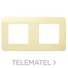 NIESSEN - PLACA 2 COMB.HORIZ.S/G S.STYLO BL.MARFIL