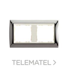 SIMON - MARCO 2 ELEM.ACERO OSCURO/ZOCALO MF.S.82