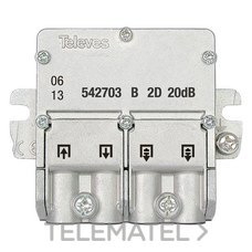 TELEVES - DERIVADOR 1E+1S+2DERIV. 21dB