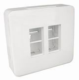 EFAPEL - PUESTO DE TRABAJO SUPF.2x4+4x4 MOD.BL