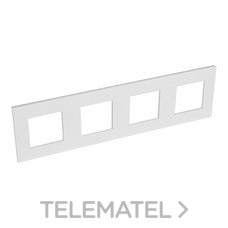 LEGRAND - PLACA VALENA NEXT CON 4 ELEMENTOS BLANCO