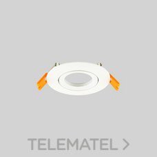 MASLIGHTING - ARO EASY CLIP ALUMINO OSCILANTE BLANCO CIRC. d.90mm