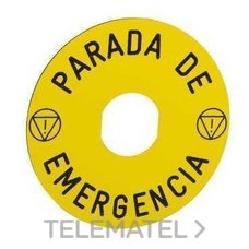 SCHNEIDER ELECTRIC - ETIQUETA 60mm "PARADA DE EMERGENCIA"
