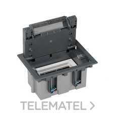 SIMON - CAJA SUELO CIMA  1 MÓD 70mm GRIS