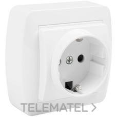 SOLERA - BASE 2P+TT LATERAL MURAL 16A 250V