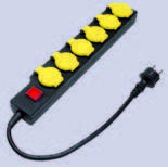 COMA - BASE C/INT. LUM. 6 TOMAS C/TAPA IP43