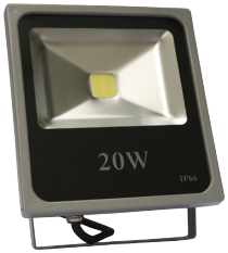 RTS - PROYECTOR LED PLANO 20W 3000K GRIS