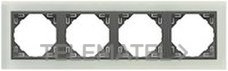 EFAPEL - MARCO 4 ELEM. CRYSTAL CRISTAL/GRIS