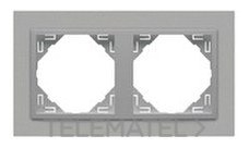 EFAPEL - MARCO DOBLE ANIMATO ALUMINIO/ALUMINIO