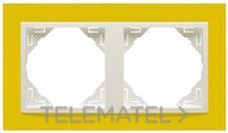 EFAPEL - MARCO DOBLE ANIMATO AMARILLO/HIELO