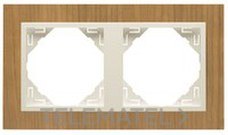 EFAPEL - MARCO DOBLE ARBORE CEREZO/PERLA