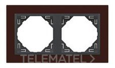 EFAPEL - MARCO DOBLE ANIMATO ROJO INTENSO/GRIS