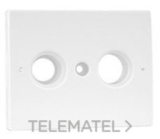 EFAPEL - TAPA TOMA MULTIMARCAS R-TV 2 SALIDAS SIRIUS 70 MARFIL