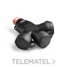 FAMATEL - TRIPLE GOMA SCHUKO 3P TERM. BLOCK IP44