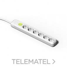 FAMATEL - BASE 6 SCHUKO C/INT. 1,5m BLANCO